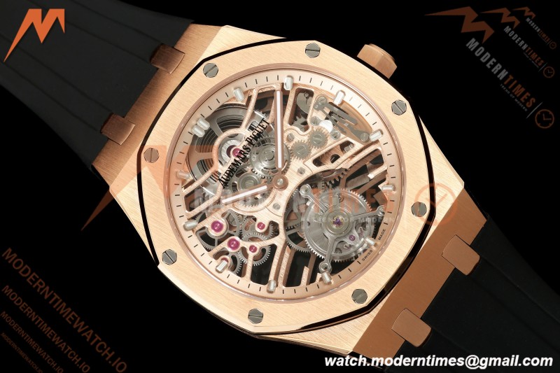 Audemars Piguet - Royal Oak 41mm 26735SG RG/RU Skeleton Dial APPF Tourbillon