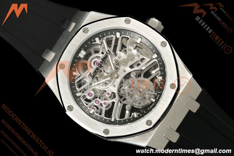 Audemars Piguet - Royal Oak 41mm 26735ST SS/RU Skeleton Dial APPF Tourbillon | 오데마 피게 - 로얄 오크 41mm 26735ST SS/RU 스켈레톤 다이얼 APPF 투르비용