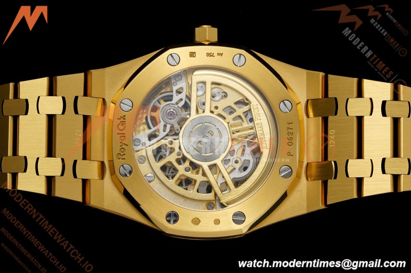 Audemars Piguet - Royal Oak Openworked 39mm 16204BA YG/YG Skeleton Dial ZF A7124 | 오데마 피게 - 로얄 오크 오픈워크 39mm 16204BA YG/YG 스켈레톤 다이얼 ZF A7124
