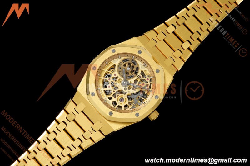 Audemars Piguet - Royal Oak Openworked 39mm 16204BA YG/YG Skeleton Dial ZF A7124 | 오데마 피게 - 로얄 오크 오픈워크 39mm 16204BA YG/YG 스켈레톤 다이얼 ZF A7124