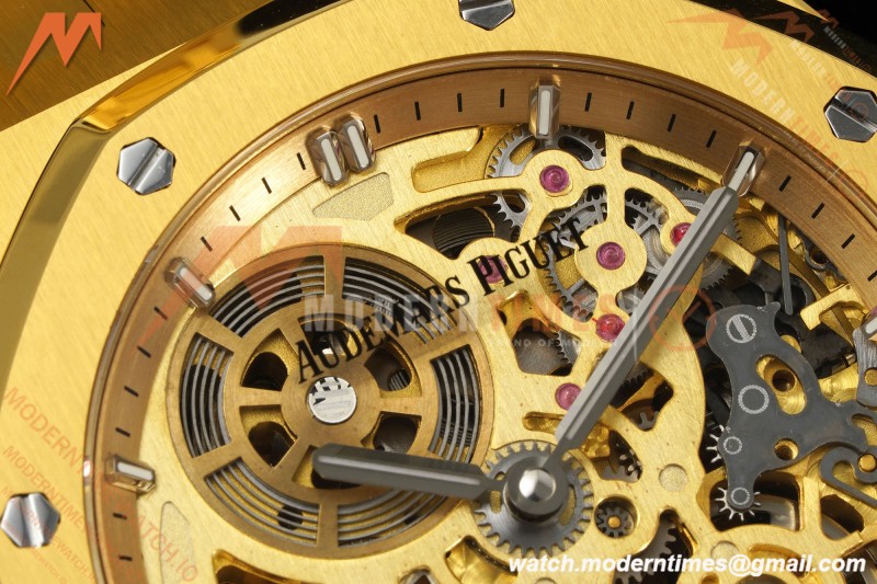 Audemars Piguet - Royal Oak Openworked 39mm 16204BA YG/YG Skeleton Dial ZF A7124 | 오데마 피게 - 로얄 오크 오픈워크 39mm 16204BA YG/YG 스켈레톤 다이얼 ZF A7124