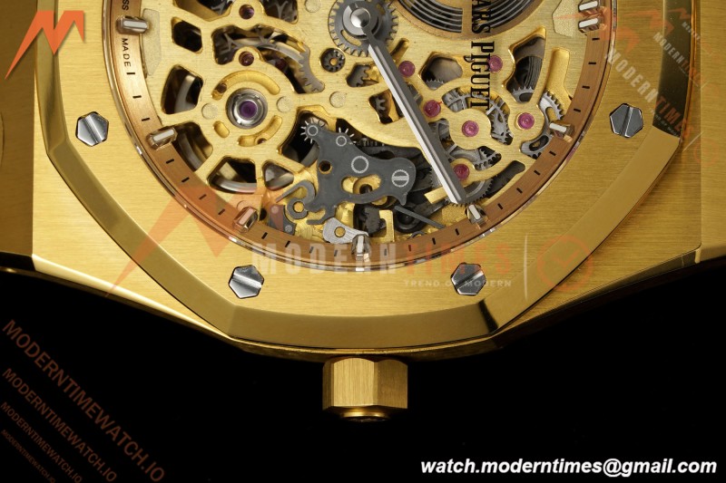 Audemars Piguet - Royal Oak Openworked 39mm 16204BA YG/YG Skeleton Dial ZF A7124 | 오데마 피게 - 로얄 오크 오픈워크 39mm 16204BA YG/YG 스켈레톤 다이얼 ZF A7124