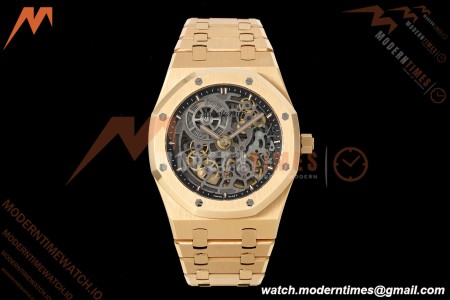 Audemars Piguet - Royal Oak Openworked 39mm 16204OR RG/RG Skeleton Dial ZF A7124