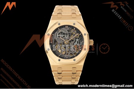 Audemars Piguet - Royal Oak Openworked 39mm 16204OR RG/RG Skeleton Dial ZF A7124