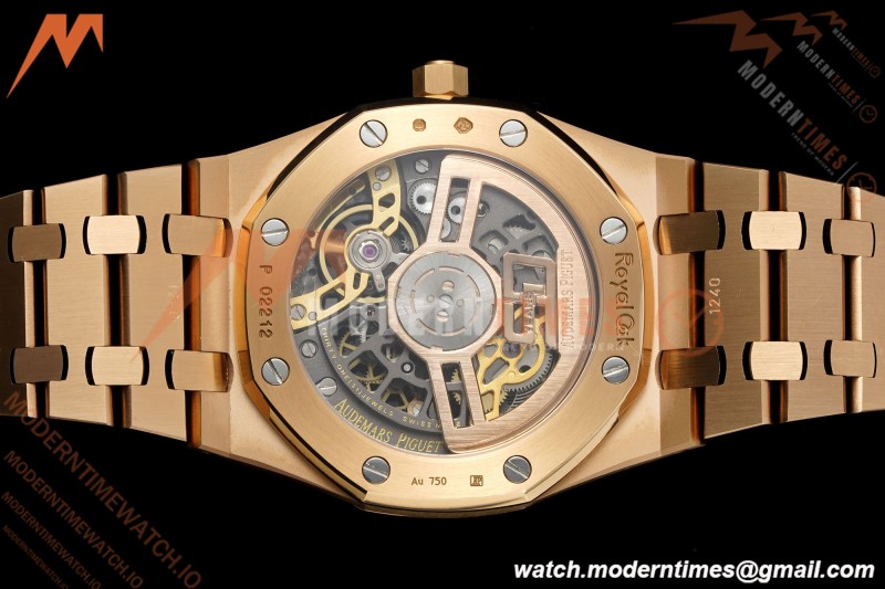Audemars Piguet - Royal Oak Openworked 39mm 16204OR RG/RG Skeleton Dial ZF A7124