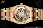 Audemars Piguet - Royal Oak Openworked 39mm 16204OR RG/RG Skeleton Dial ZF A7124