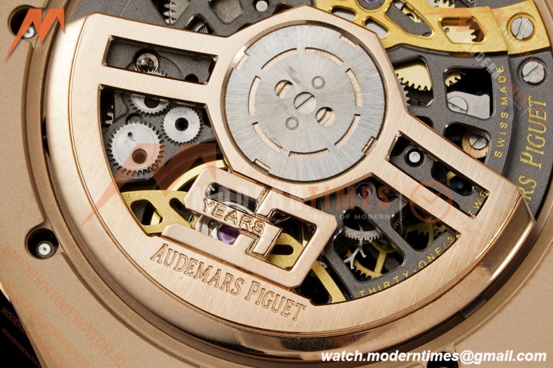 Audemars Piguet - Royal Oak Openworked 39mm 16204OR RG/RG Skeleton Dial ZF A7124