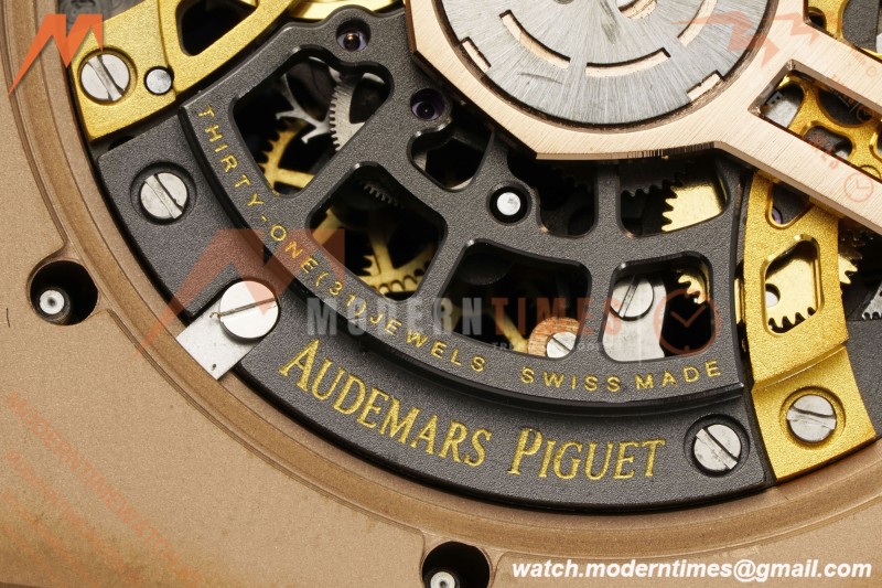 Audemars Piguet - Royal Oak Openworked 39mm 16204OR RG/RG Skeleton Dial ZF A7124