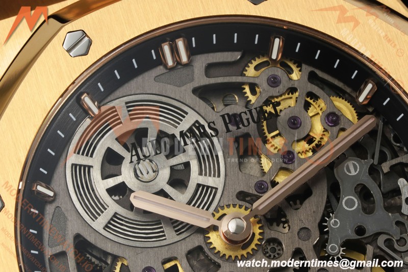 Audemars Piguet - Royal Oak Openworked 39mm 16204OR RG/RG Skeleton Dial ZF A7124