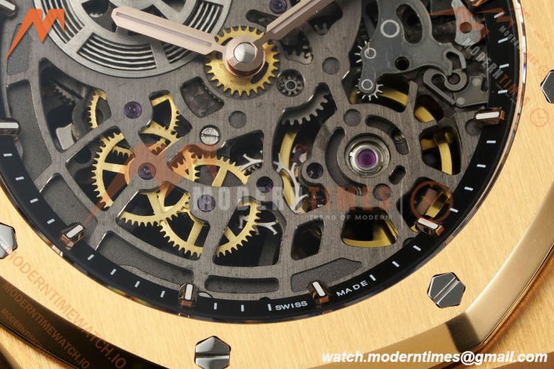 Audemars Piguet - Royal Oak Openworked 39mm 16204OR RG/RG Skeleton Dial ZF A7124