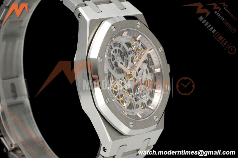 Audemars Piguet - Royal Oak Openworked 39mm 16204ST SS/SS Skeleton Dial ZF A7124