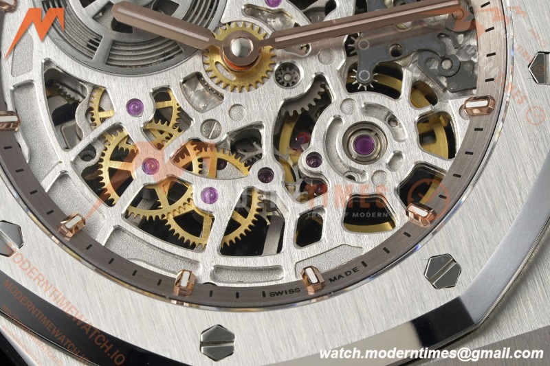 Audemars Piguet - Royal Oak Openworked 39mm 16204ST SS/SS Skeleton Dial ZF A7124