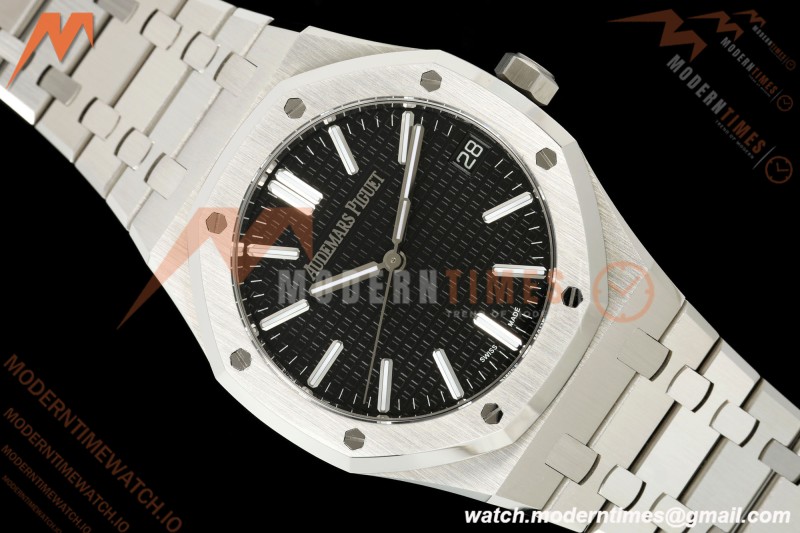 Audemars Piguet - Royal Oak 41mm 15510ST SS/SS Blk/Stk TOP SA4302 Mod | 오데마 피게 - 로얄 오크 41mm 15510ST SS/SS 블랙/스틸 탑 SA4302 모드