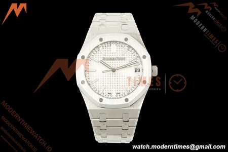 Audemars Piguet - Royal Oak 41mm 15510ST SS/SS Wht/Stk TOP SA4302 Mod