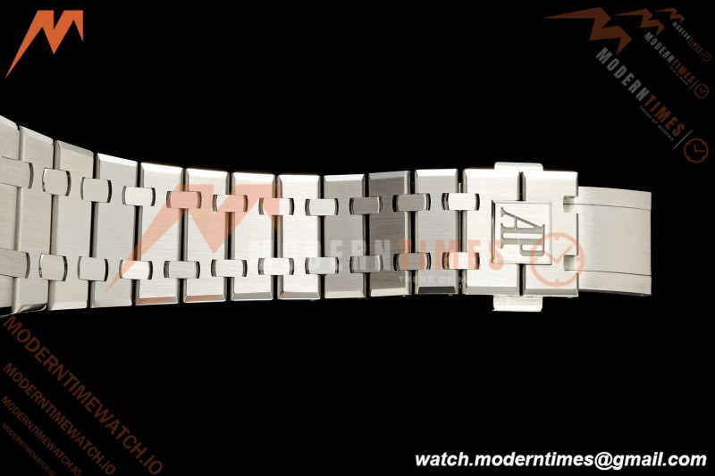Audemars Piguet - Royal Oak 41mm 15510ST SS/SS Wht/Stk TOP SA4302 Mod | 오데마 피게 - 로얄 오크 41mm 15510ST SS/SS 화이트/스틸 탑 SA4302 모드
