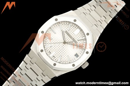 Audemars Piguet - Royal Oak 41mm 15510ST SS/SS Wht/Stk TOP SA4302 Mod