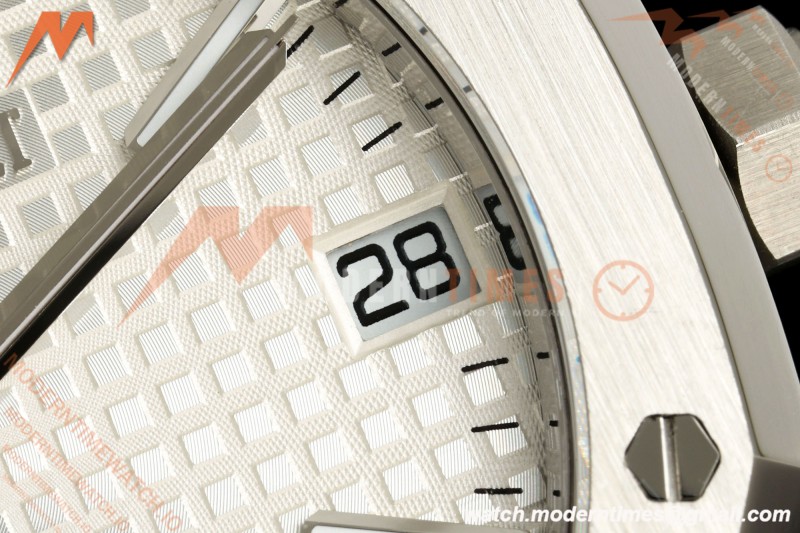Audemars Piguet - Royal Oak 41mm 15510ST SS/SS Wht/Stk TOP SA4302 Mod | 오데마 피게 - 로얄 오크 41mm 15510ST SS/SS 화이트/스틸 탑 SA4302 모드