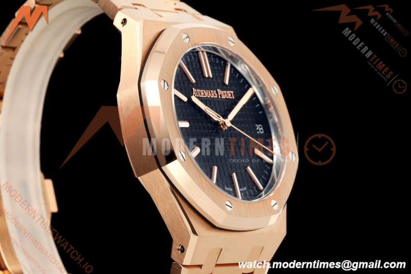 Audemars Piguet - Royal Oak 41mm 15510OR Gain Weight RG/RG Black Dial DDF DD4302 Mod