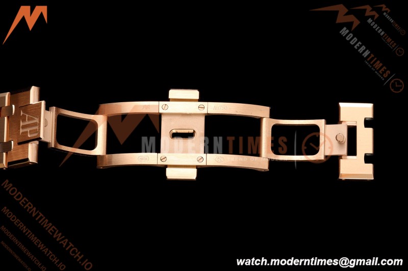 Audemars Piguet - Royal Oak 41mm 15510OR Gain Weight RG/RG Blue Dial DDF DD4302 Mod | 오데마 피게 - 로얄 오크 41mm 15510OR 게인 웨이트 RG/RG 블루 다이얼 DDF DD4302 모드