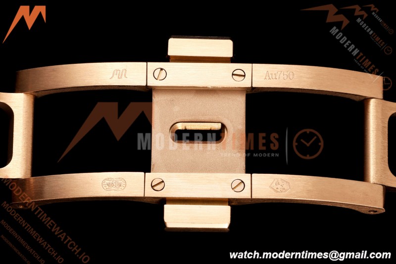Audemars Piguet - Royal Oak 41mm 15510OR Gain Weight RG/RG Blue Dial DDF DD4302 Mod | 오데마 피게 - 로얄 오크 41mm 15510OR 게인 웨이트 RG/RG 블루 다이얼 DDF DD4302 모드