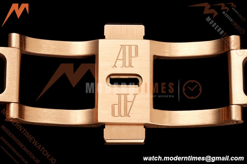 Audemars Piguet - Royal Oak 41mm 15510OR Gain Weight RG/RG Blue Dial DDF DD4302 Mod | 오데마 피게 - 로얄 오크 41mm 15510OR 게인 웨이트 RG/RG 블루 다이얼 DDF DD4302 모드