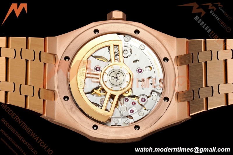 Audemars Piguet - Royal Oak 41mm 15510OR Gain Weight RG/RG Blue Dial DDF DD4302 Mod | 오데마 피게 - 로얄 오크 41mm 15510OR 게인 웨이트 RG/RG 블루 다이얼 DDF DD4302 모드