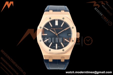 Audemars Piguet - Royal Oak 41mm 15510OR Gain Weight RG/LE Blue Dial DDF DD4302 Mod