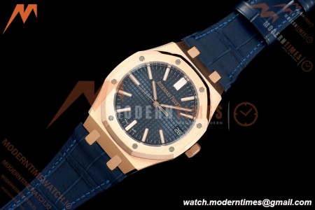 Audemars Piguet - Royal Oak 41mm 15510OR Gain Weight RG/LE Blue Dial DDF DD4302 Mod