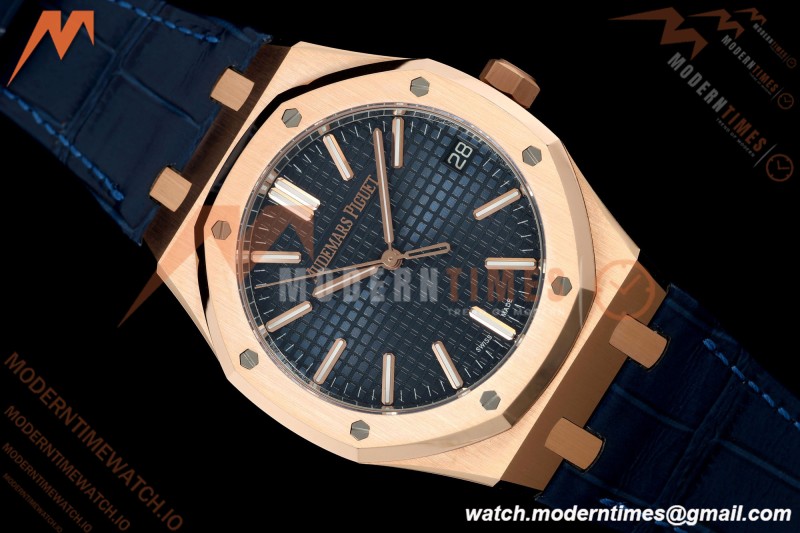 Audemars Piguet - Royal Oak 41mm 15510OR Gain Weight RG/LE Blue Dial DDF DD4302 Mod
