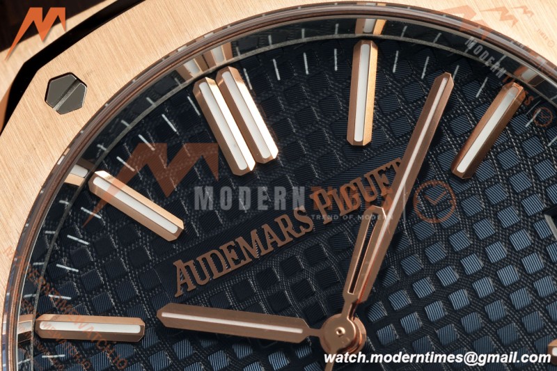 Audemars Piguet - Royal Oak 41mm 15510OR Gain Weight RG/LE Blue Dial DDF DD4302 Mod