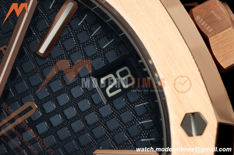 Audemars Piguet - Royal Oak 41mm 15510OR Gain Weight RG/LE Blue Dial DDF DD4302 Mod