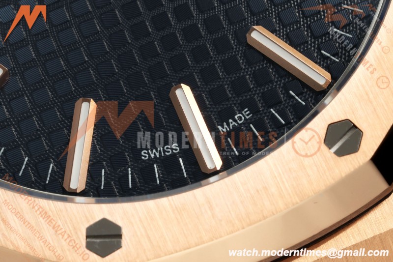 Audemars Piguet - Royal Oak 41mm 15510OR Gain Weight RG/LE Blue Dial DDF DD4302 Mod