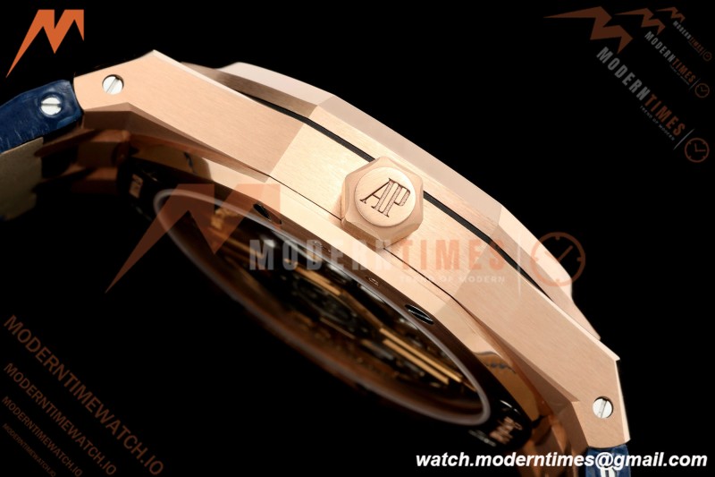 Audemars Piguet - Royal Oak 41mm 15510OR Gain Weight RG/LE Blue Dial DDF DD4302 Mod