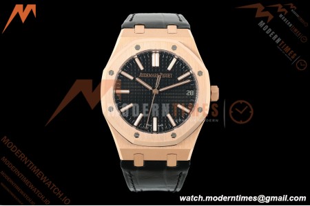 Audemars Piguet - Royal Oak 41mm 15510OR Gain Weight RG/LE Black Dial DDF DD4302 Mod