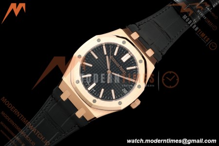 Audemars Piguet - Royal Oak 41mm 15510OR Gain Weight RG/LE Black Dial DDF DD4302 Mod