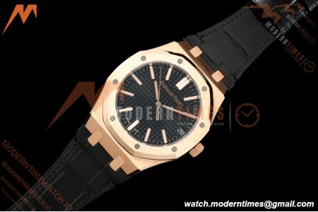 Audemars Piguet - Royal Oak 41mm 15510OR Gain Weight RG/LE Black Dial DDF DD4302 Mod