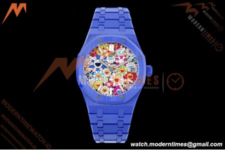 Audemars Piguet - Royal Oak 15500 41mm Blue Ceramic Sunflower APSF SA4302 Mod