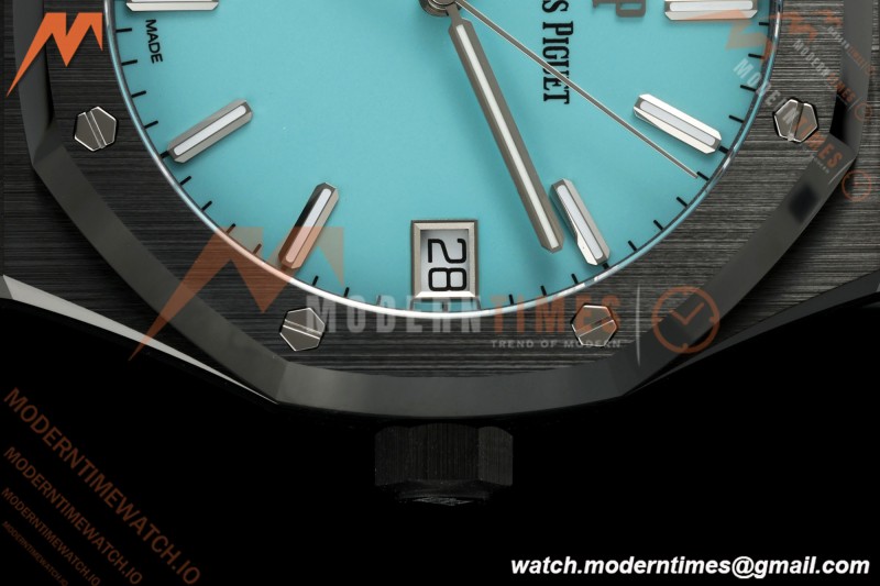 Audemars Piguet - Royal Oak 15500 41mm Black Ceramic Tiffany Blue APSF SA4302 Mod