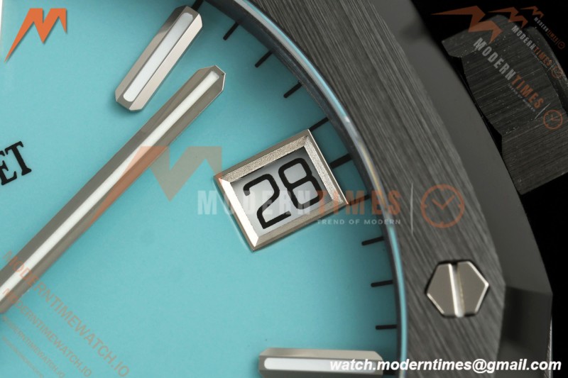 Audemars Piguet - Royal Oak 15500 41mm Black Ceramic Tiffany Blue APSF SA4302 Mod