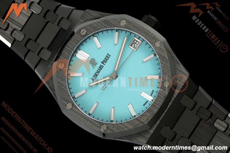 Audemars Piguet - Royal Oak 15500 41mm Black Ceramic Tiffany Blue APSF SA4302 Mod