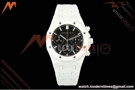 Audemars Piguet - Royal Oak Chrono 26240CE 41mm White Ceramic Black Dial APSF SA4401
