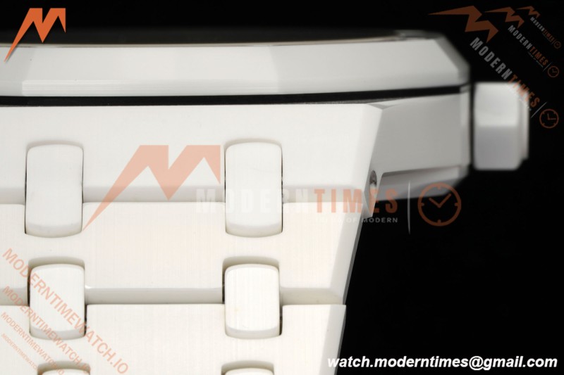 Audemars Piguet - Royal Oak 15500ST 41mm White Ceramic Tiffany Blue Dial APSF A4302 Mod