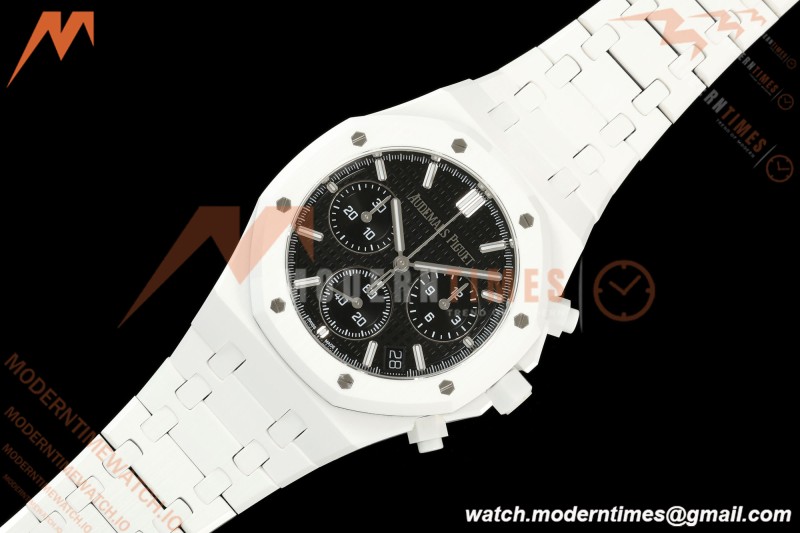 Audemars Piguet - Royal Oak Chrono 26240CE 41mm White Ceramic Black Dial APSF SA4401