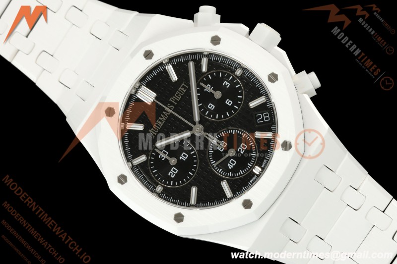 Audemars Piguet - Royal Oak Chrono 26240CE 41mm White Ceramic Black Dial APSF SA4401