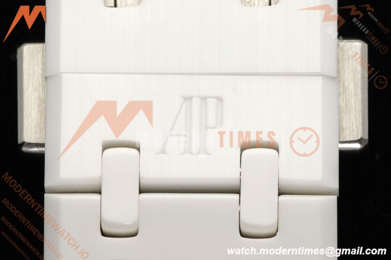 Audemars Piguet - Royal Oak 15500ST 41mm White Ceramic Tiffany Blue Dial APSF A4302 Mod