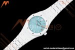 Audemars Piguet - Royal Oak 15500ST 41mm White Ceramic Tiffany Blue Dial APSF A4302 Mod