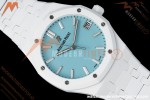 Audemars Piguet - Royal Oak 15500ST 41mm White Ceramic Tiffany Blue Dial APSF A4302 Mod