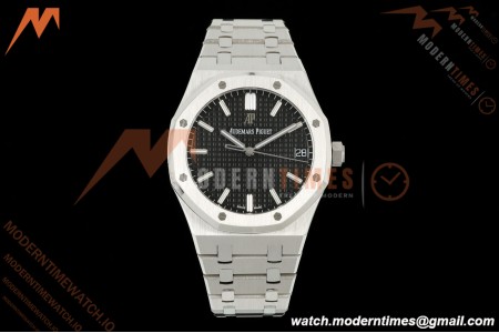 Audemars Piguet - Royal Oak 15500 41mm SS/SS Blk/Stk APSF V3 SA4302 Free Sprung | 오데마 피게 - 로열 오크 15500 41mm 스테인리스 스틸/스테인리스 스틸 블랙/스틱 인덱스 APSF V3 SA4302 프리 스프렁