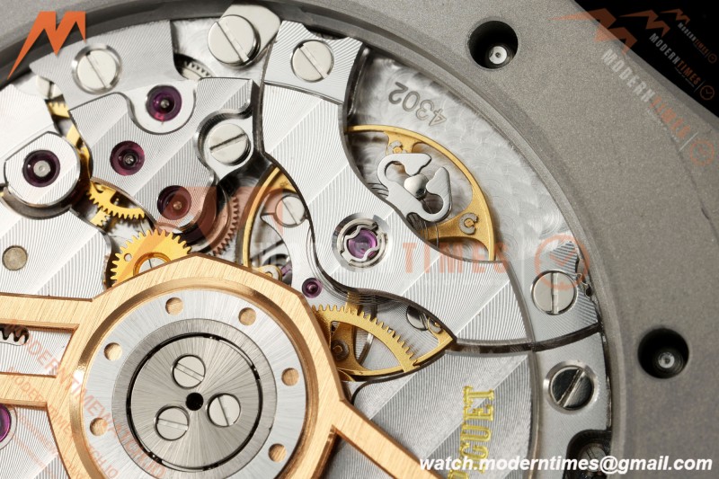 Audemars Piguet - Royal Oak 15500 41mm SS/SS Blk/Stk APSF V3 SA4302 Free Sprung
