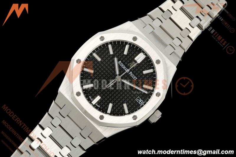 Audemars Piguet - Royal Oak 15500 41mm SS/SS Blk/Stk APSF V3 SA4302 Free Sprung